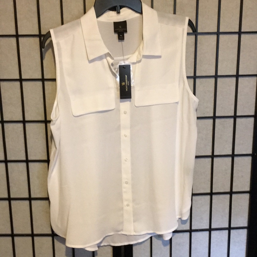Button down sleeveless dressy
